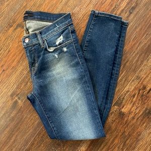 Women’s J Brand Skinny Crop Affinity Destruct Jeans Size 28 RETAIL IS $228